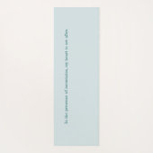 Teal Boho Berg Yogamat (Achterkant)