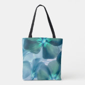 Teal Botanische Bruidstas Tote Bag (Achterkant)