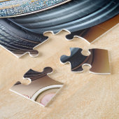 Teal Bow Luxe Golfkar Legpuzzel (Zijkant)