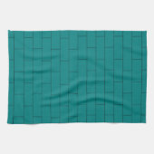 Teal Brick Design Theedoek (Horizontaal)