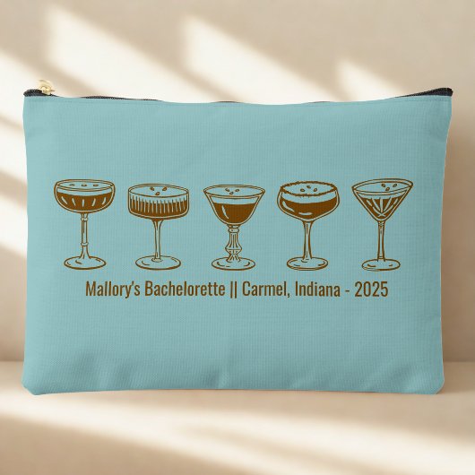 Teal Bridesmaid Espresso Martini Bachelorette Etui