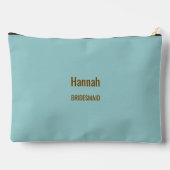 Teal Bridesmaid Espresso Martini Bachelorette Etui (Achterkant)