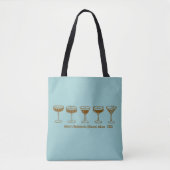 Teal bruidsmeisje Espresso Martini vrijgezellenfee Tote Bag (Voorkant)