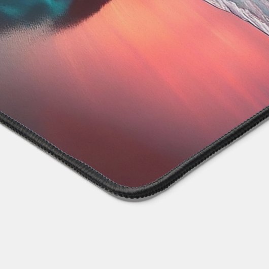 Teal Camaro Illustrated Desk Mat (Large) (Hoek)