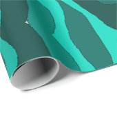 Teal Camo Wrapping Paper Cadeaupapier (Rol Hoek)