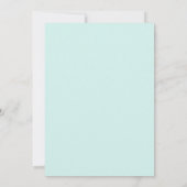 Teal Captivating Botanical Wedding Kaart (Achterkant)
