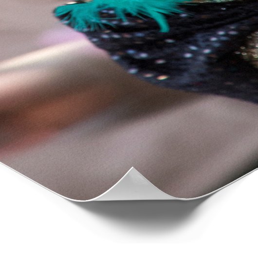 Teal Carnival Costume, Venice Poster (Hoek)