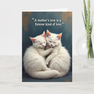 Teal Cats Moeders Liefde Kaart