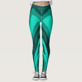 Teal Como Reflectie Leggings (Voorkant)