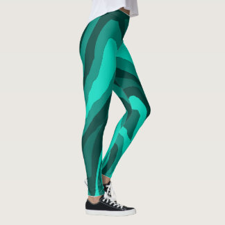 Teal Como Reflectie Leggings