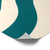 Teal Contrast Kunstprint Poster (Hoek)