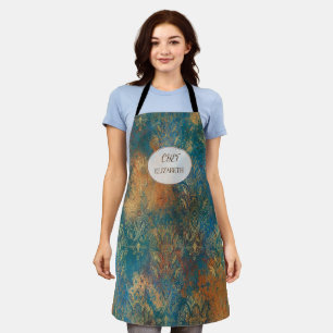 Teal Cooper Patina     Schort