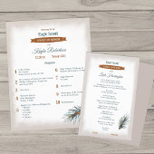 Teal, Copper Eagle Scout Court of Honor Program Flyer