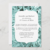 Teal Crystal 15e jubileum uitnodiging (Voorkant)