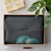 Teal Cyaan Gradiënt Mooier Botanische Sakura Tissuepapier (Geschenk)