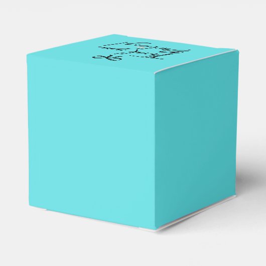 Teal & Diamant Bedankdoosjes (Achterkant)