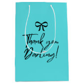 Teal & Diamant Medium Cadeauzakje (Voorkant)