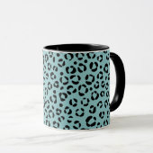 Teal Dierprint Mok (Voorkant rechts)