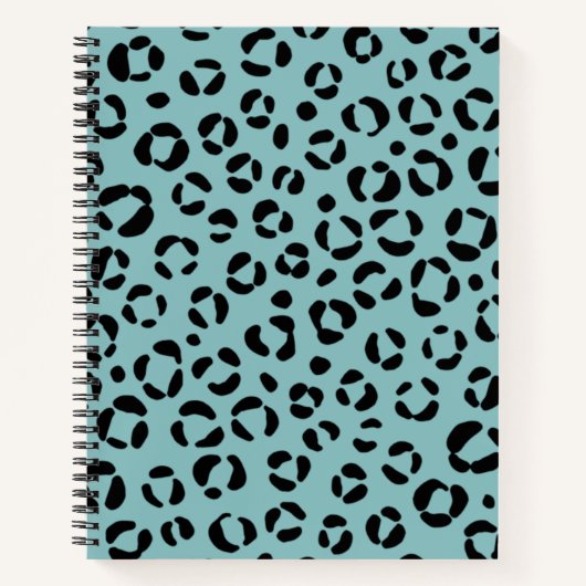 Teal Dierprint Notitieboek (Voorkant)