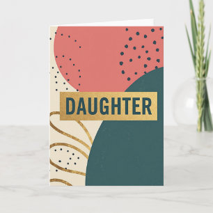 Teal Dochter Berichtkaart Kaart