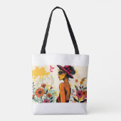 Teal Dreams Portrait Art 🌿 Tote Bag (Achterkant)