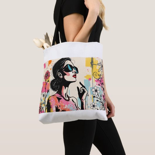 Teal Dreams Portrait Art 🌿 Tote Bag (Dichtbij)