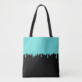 Teal Dripping Slime Tote Bag (Voorkant)
