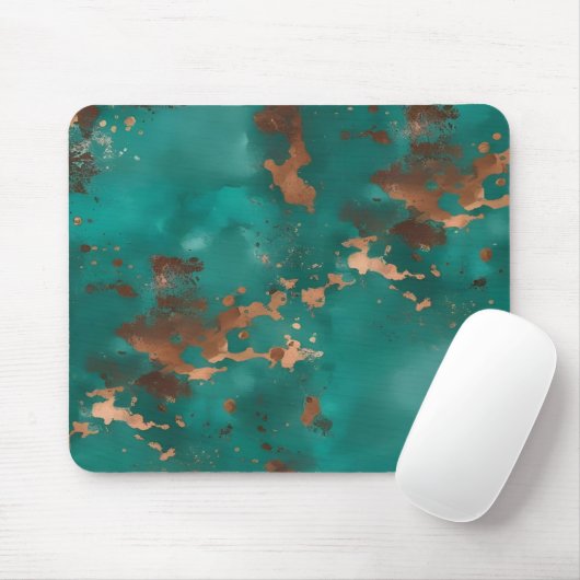 Teal en Brons Muismat (Met muis)