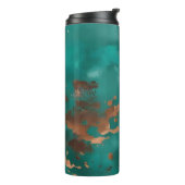 Teal en Brons Thermosbeker (Gedraaid links)
