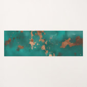 Teal en Brons Yogamat (Achterkant (horizontaal))