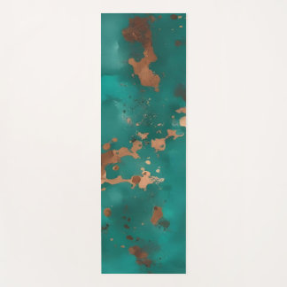 Teal en Brons Yogamat