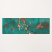 Teal en Brons Yogamat (Voorkant (horizontaal))