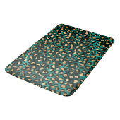 Teal en Goud Luipaard Serie Design 3 Badmat (Gekanteld)