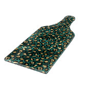 Teal en Goud Luipaard Serie Design 3 Snijplank (Hoek)