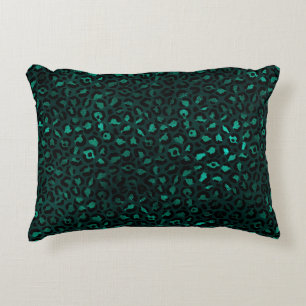 Teal en Goud Luipaard Serie Design 4 Accent Kussen