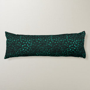 Teal en Goud Luipaard Serie Design 4 Lichaamskussen