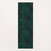 Teal en Goud Luipaard Serie Design 4 Yogamat (Voorkant)