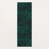 Teal en Goud Luipaard Serie Design 4 Yogamat (Achterkant)