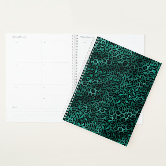 Teal en Goud Luipaard Serie Design 5 Planner (Display)