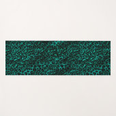 Teal en Goud Luipaard Serie Design 5  Yogamat (Voorkant (horizontaal))