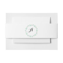 Teal en gouden uitnodiging tailleband