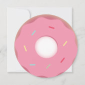 Teal en Roze Donut Strooimix Rond Kaart (Voorkant)