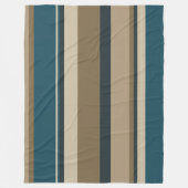 Teal en Toupe Cirkels Fleece Deken (Voorkant)