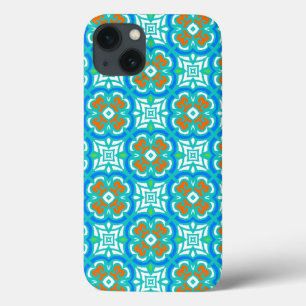 Teal Etnisch Patroon Case-Mate iPhone Case