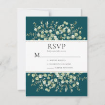 Teal Eucalyptus Wedding