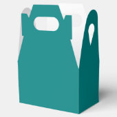Teal Gable Favor Box Bedankdoosjes (Geopend)