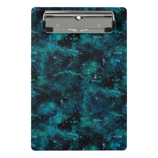 Teal Galaxy Serie Design 4 Mini Klembord (Voorkant)