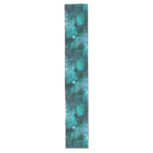 Teal Galaxy Serie Design 6  Lange Tafelloper (Voorkant)