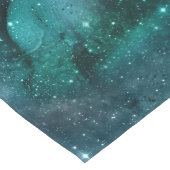 Teal Galaxy Serie Design 6  Lange Tafelloper (Hoek)