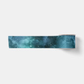 Teal Galaxy Serie Design 7 Satijnen Lint (Voorkant)